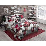 Reversible Plaid Printed Bedding 3 Piece / Bedspread Coverlet Quilt Set, Queen - Sazana