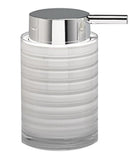 Bathroom Accessories 4 Piece Waste Bin Basket Soap Dish Lotion Dispenser Tumbler Set - Sazana
