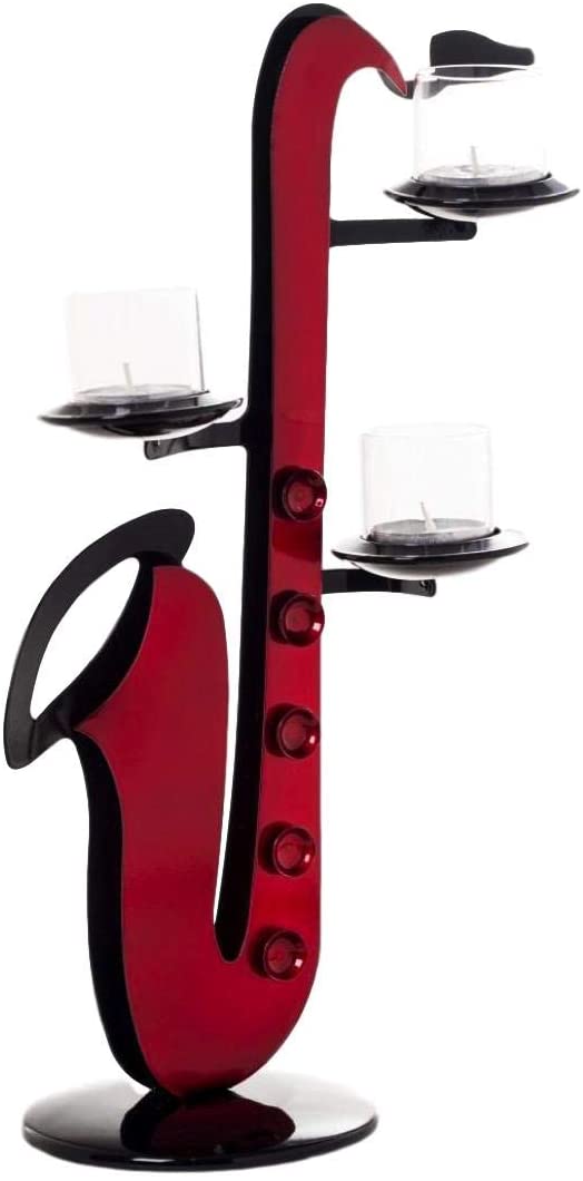 Candle Holder Décorative  saxophone Handmade by Artisans - Sazana