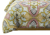 Comforter Set with One Velvet Quilted Pillow ,One Faux Mongolian Pillow and Two Pillow Shams (Kentville) - Sazana