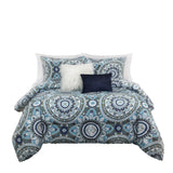 Comforter Set with One Velvet Quilted Pillow ,One Faux Mongolian Pillow and Two Pillow Shams (Katrina) - Sazana