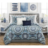 Comforter Set with One Velvet Quilted Pillow ,One Faux Mongolian Pillow and Two Pillow Shams (Katrina) - Sazana