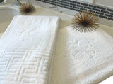 100% Cotton Set of 6 Hand Towel Premium Hotel Spa Quality, Durable and Absorbent. 600 GSM. - Sazana