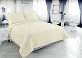 Embossed Coverlet Bedspread Ultra Soft 3 Piece Quilt Set with 2 Shams - Sazana