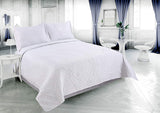 Embossed Coverlet Bedspread Ultra Soft 3 Piece Quilt Set with 2 Shams - Sazana