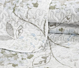 Quilt Rich Printed Embossed Pinsonic Bedding 3 Piece Bedspread Coverlet Ultra Soft Set, Pastel Marine - Sazana