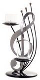Candle Holder Décorative Treble Clef Musical Symbol Handmade by Artisans - Sazana