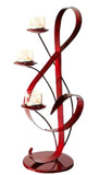 Candle Holder Décorative Treble Clef Musical Symbol Handmade by Artisans - Sazana